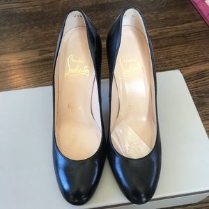 Christian Louboutin Black Leather Pumps